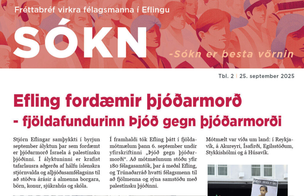 Sókn – Fréttabréf virkra félagsmanna í Eflingu – september