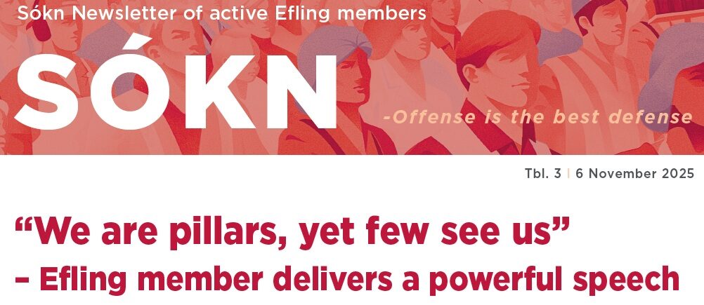 Sókn – Newsletter of active Efling members – October