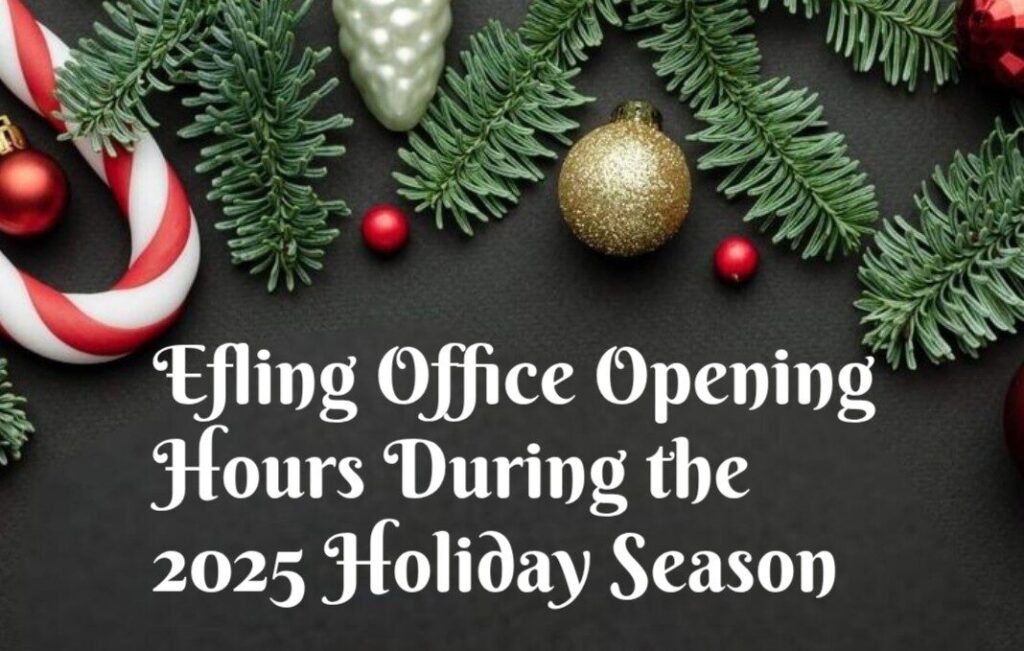 The Efling office is closed on Þorláksmessa